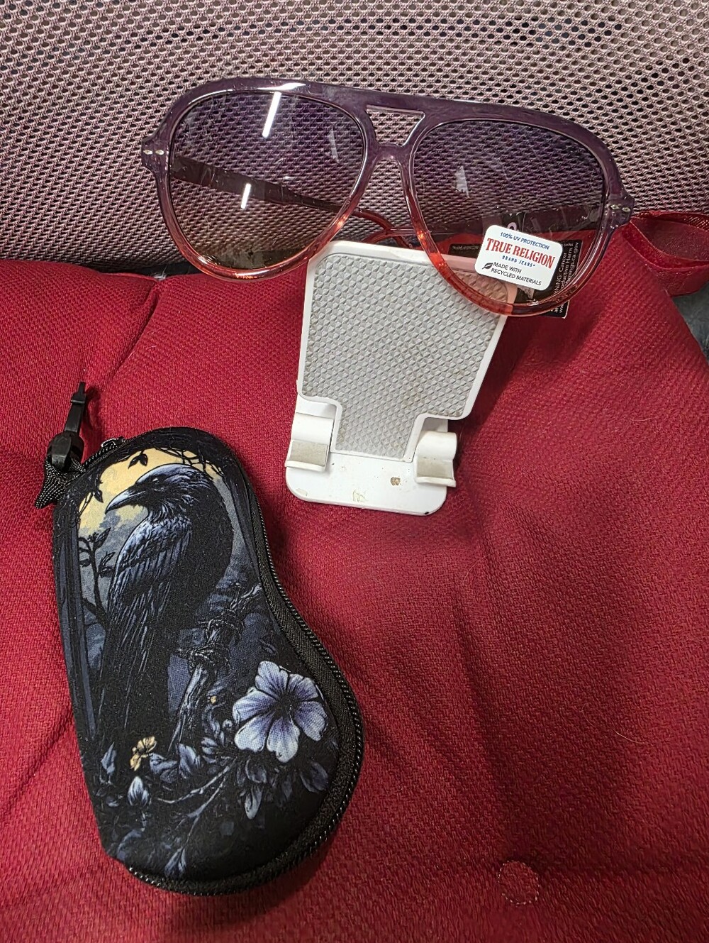 True Religion Ombre Aviator Sunglasses With Pouch